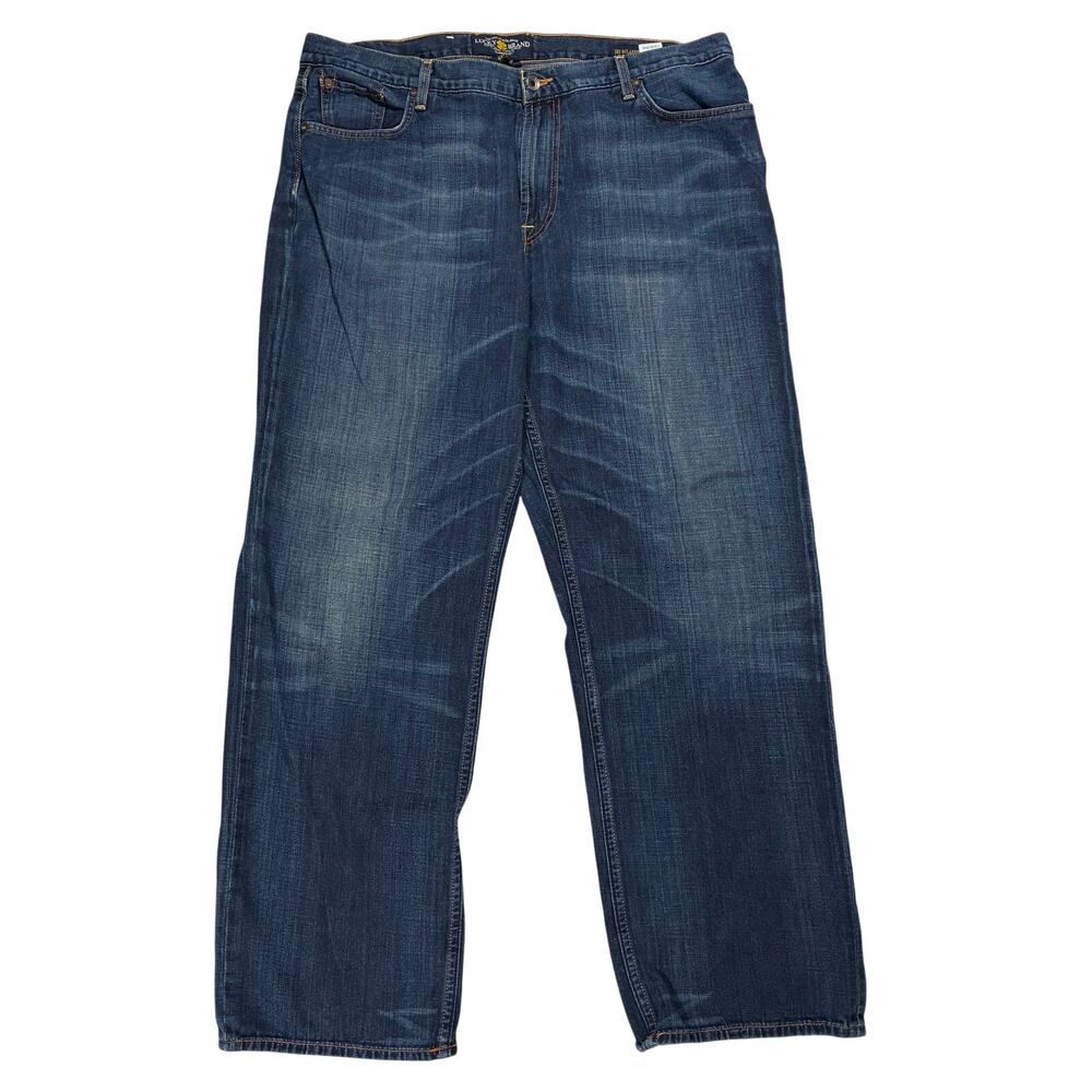 Lucky Brand Jeans Mens 40 x 32 181 Relaxed Straight Fit Denim Dark Wash